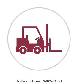 Forklift Truck vector design beautiful abstract art colorful trendy illustration background