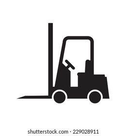 Forklift truck, vector illustration