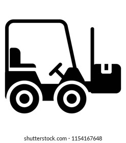 
A forklift is used to lift and move materials over short distance
