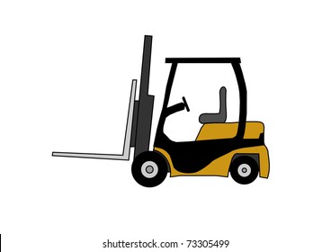 Forklift vector