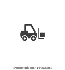 Forklift Vector Glyph Style Icon