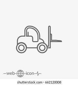 forklift vector icon