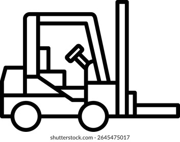 Forklift vector icon. Can be used for printing, mobile and web applications.