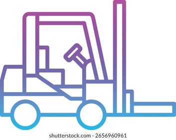 Forklift vector icon. Can be used for printing, mobile and web applications.