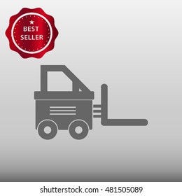 Forklift Vector Icon Illustration