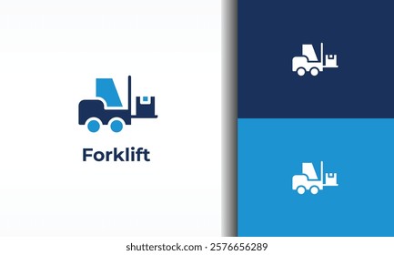 Forklift vector, icon or logo sign isolated symbol illustration