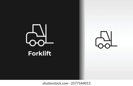 Forklift Vector, Icon Or Logo Sign Isolated Symbol Illustration