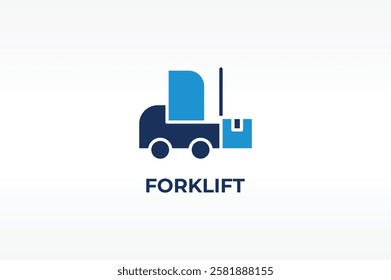 FORKLIFT vector, icon or logo sign isolated symbol illustration