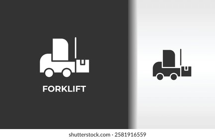 Forklift Vector, Icon Or Logo Sign Isolated Symbol Illustration