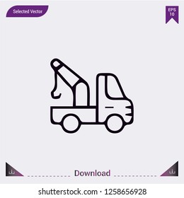 Forklift vector icon. Modern, simple, isolated, flat best quality icon for website designs or mobile apps. Vector illustration EPS10.
