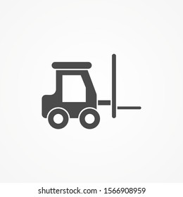 Forklift vector icon sign symbol