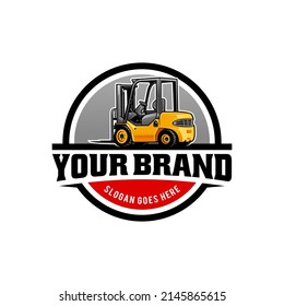 forklift vector isolated for illustration logo design