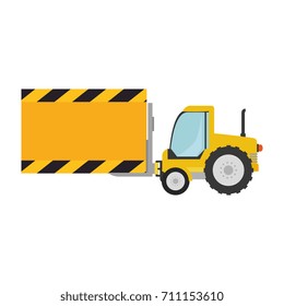 forklift vehicle with board construction