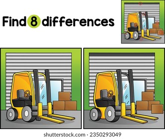 Forklift Vehicle Find The Differences