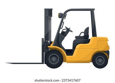 Forklifts for industrial use, warehouses, manufacturing complexes, logistics centers and self service stores for the transport of pallets with goods, loading and unloading of containers