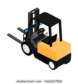 Forklifts Reliable Heavy Loader Truck Heavy Stock Vector (Royalty Free ...