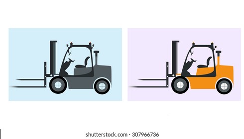 Forklifts. Vector Illustration
