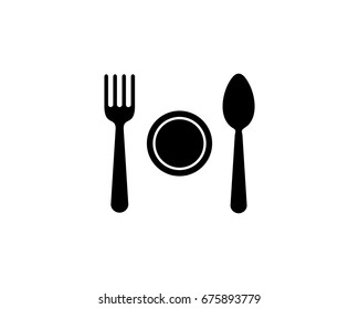 fork,plate and spoon icon