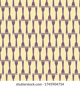 Forks pattern , illustration, vector on white background