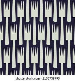 Forks in pattern on dark background