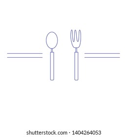 Forks, Spoons isolated  sign design, vector illustration graphic  on white background