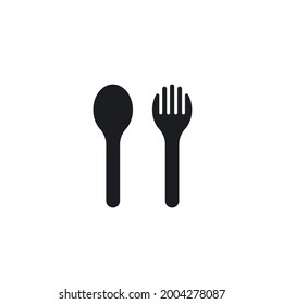 fork,spoon icon vector illustration design  template