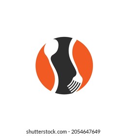 fork,spoon icon vector illustration design  template web