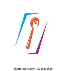fork,spoon icon vector illustration design  template web