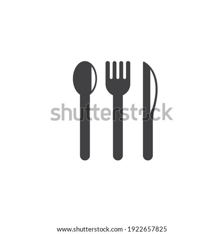 fork,spoon  icon vector illustration template