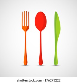 Fork,spoon and knife