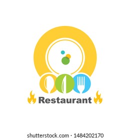 fork,spoon logo icon vector illustration template