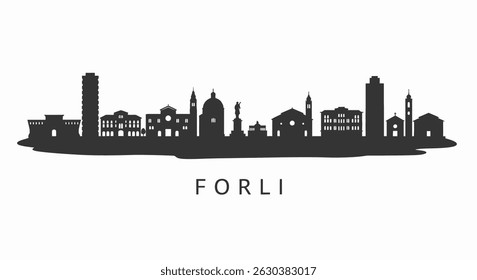 Forli Skyline Italy Cityscape Silhouette.