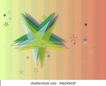 form above popular clash, simple stars with gradation