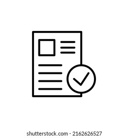 Formato Aceptar icono en el estilo de línea