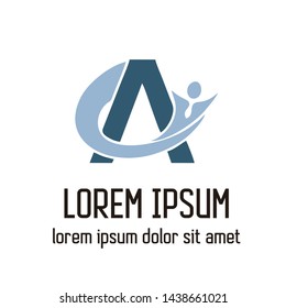 FORM OF CHILDREN EDUCATION VECTOR LOGO with leter a