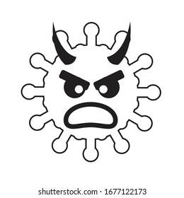 The form of Covid_19 virus.  It is cruel as shown with this symbol. It can be used for any campaign to prevent the virus and well as for symbol.