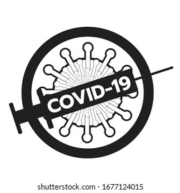 The form of Covid_19 virus.  It is cruel as shown with this symbol. It can be used for any campaign to prevent the virus and well as for symbol.
