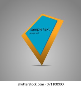 Form Design Origami geometric vector banner