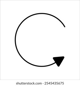 In the form of a direction indicating a reversal
