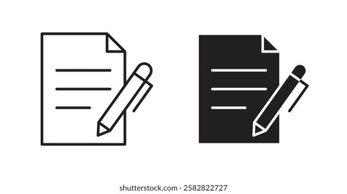 Form filled and outlined icons vectors on white background