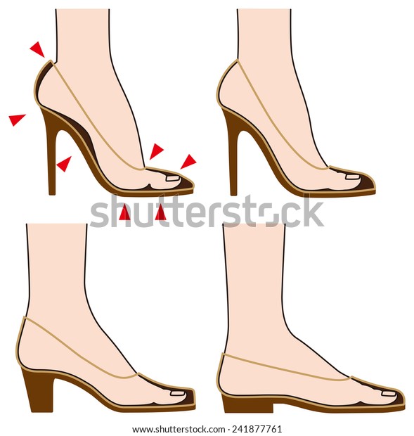 Form Foot Shoes Stock Vector (Royalty Free) 241877761 | Shutterstock