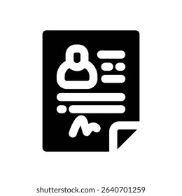form glyph icon. Strong and solid vector icon for websites, mobile interfaces, presentations, and visual branding. High quality and easy to edit.