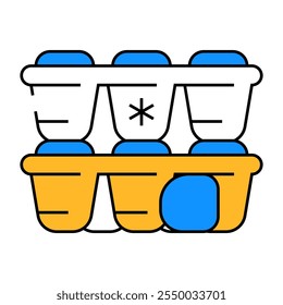 form for ice bartender line icon vector. form for ice bartender sign. isolated symbol illustration