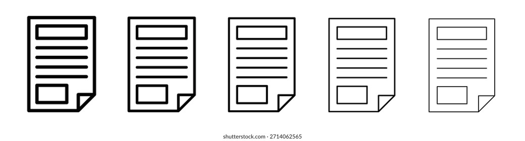 Form icon design, logo, app, UI. Vector illustration, EPS