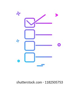 Form icon design vector