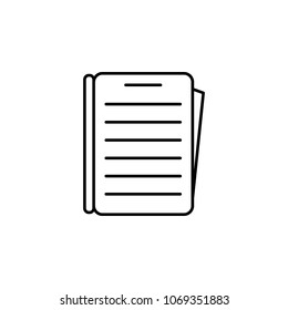 form icon. Element of knowledge for mobile concept and web apps. Thin line icon for website design and development app development. Premium icon on white background