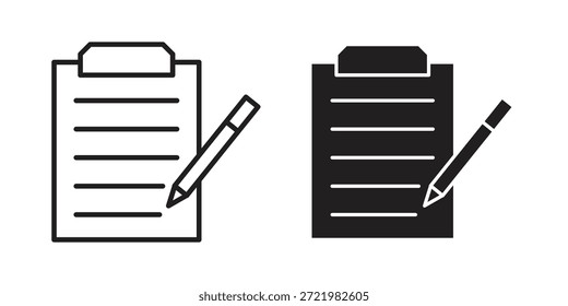 Icono de formulario icono plano simple. Versión Liner - Vector de stock.