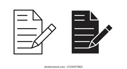 Glifo de icono de formulario y concepto de símbolo de línea delgada de conjunto de líneas.