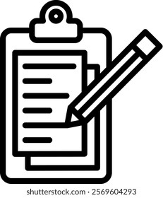 Form Icon Line Vector Illustration