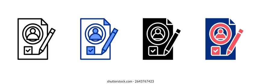Form icon sheet multiple style collection